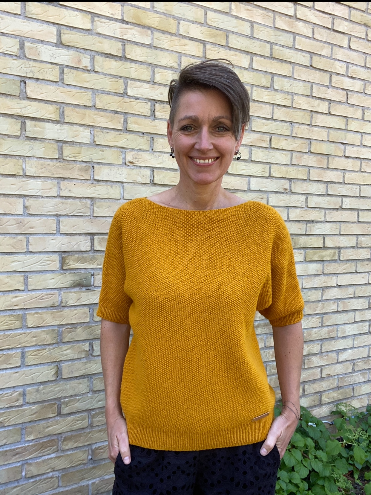 M64 Perlestrikket T-shirt - Billede 2