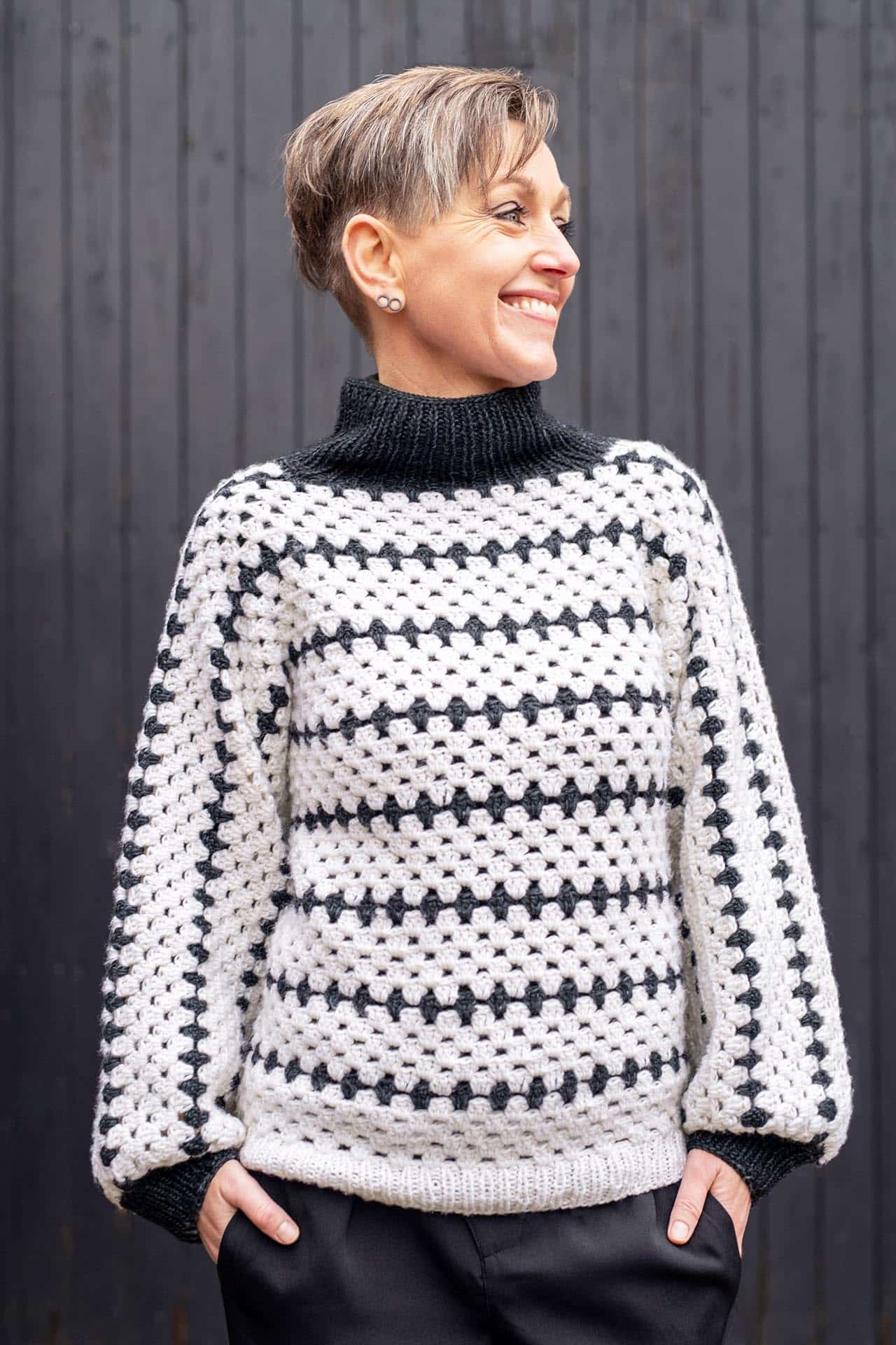 FR36 Granny Stripes Rullekrave - Billede 2